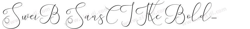 SweiB2SansCJKtc Bold字体转换